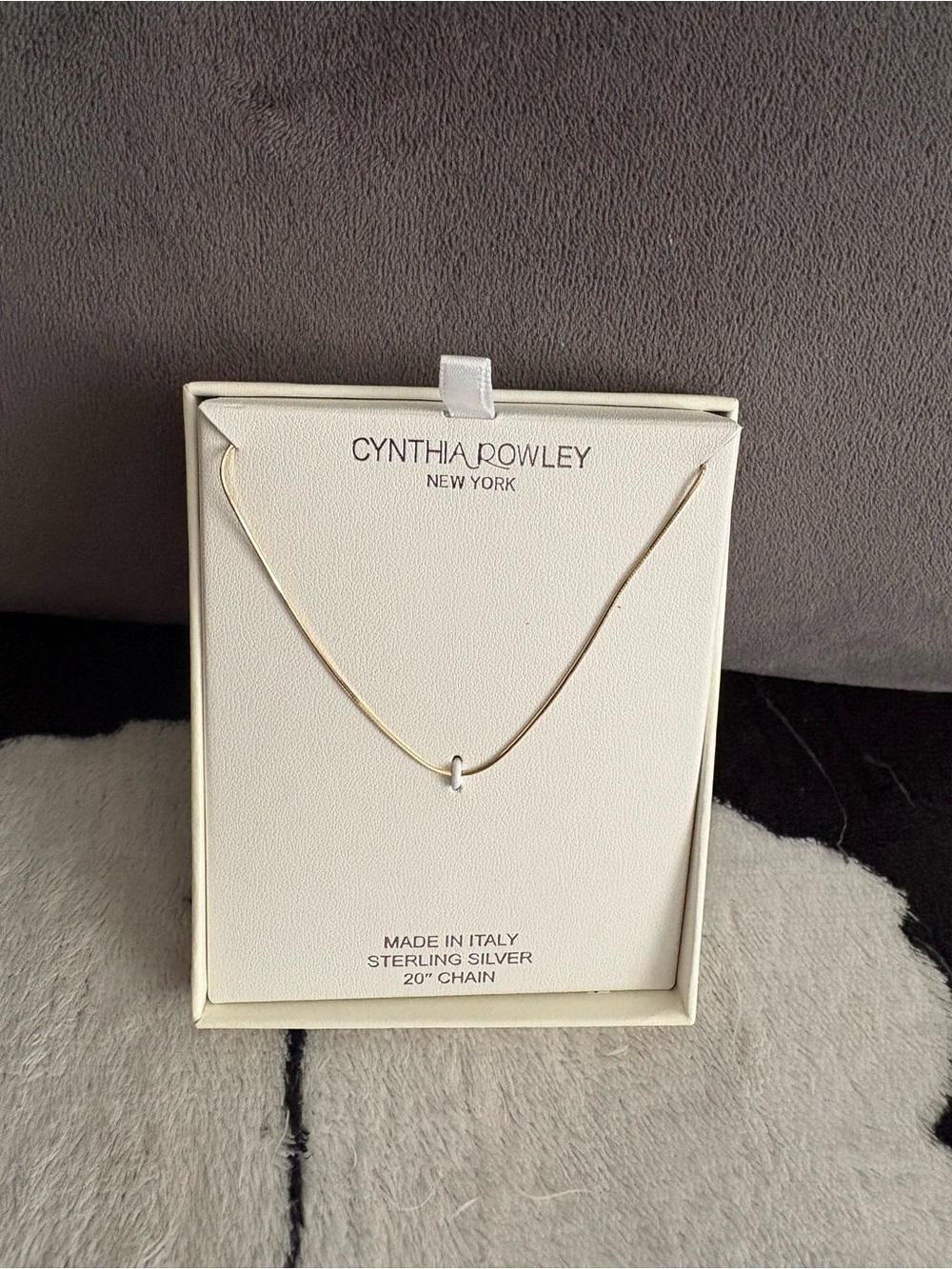 Cynthia Rowley Sterling Silver Necklace in gold tone